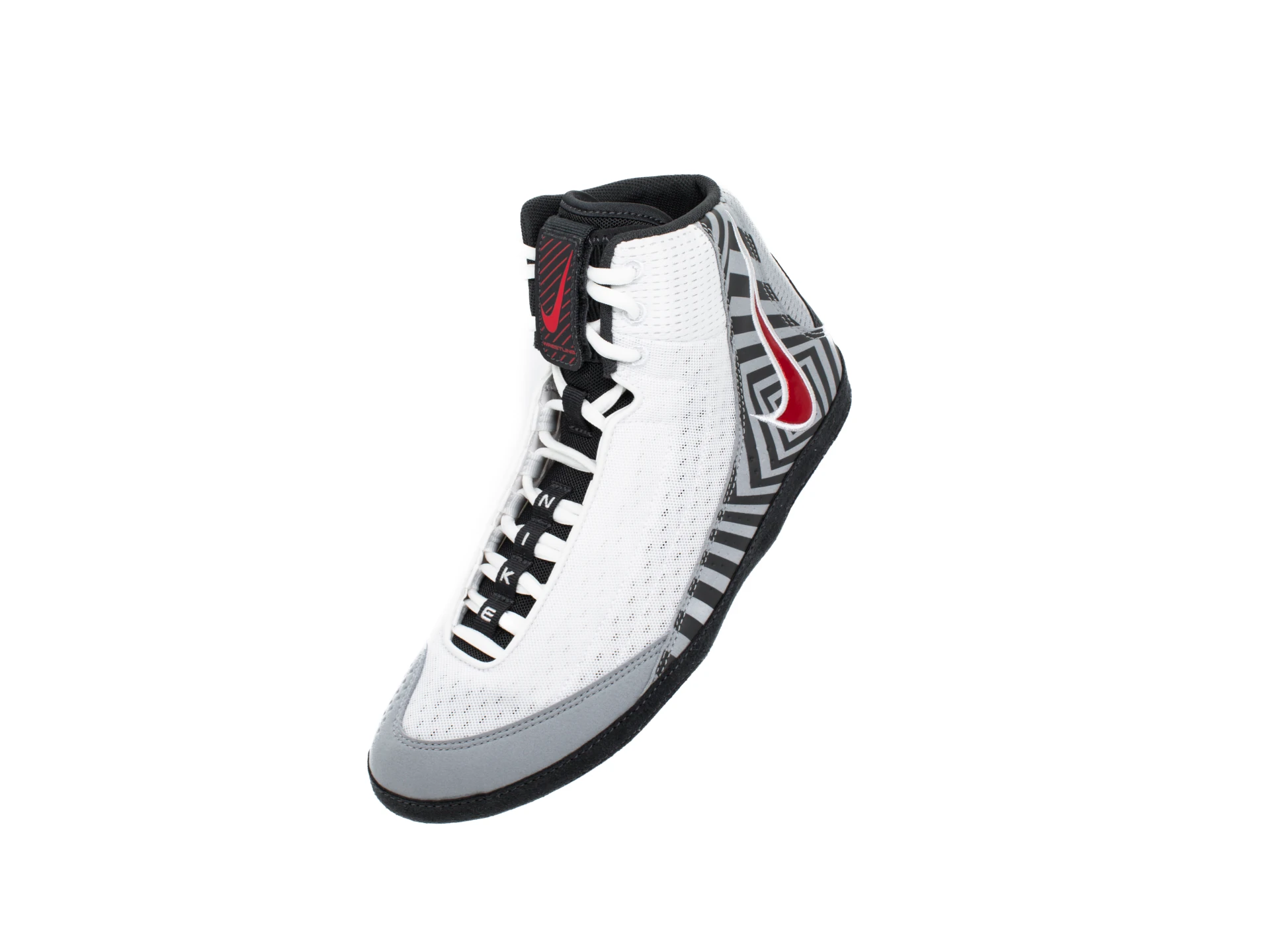 NIKE Inflict 4 SE Wrestling shoes – EU 40/US 7, white/university red-wolf grey-anthracite