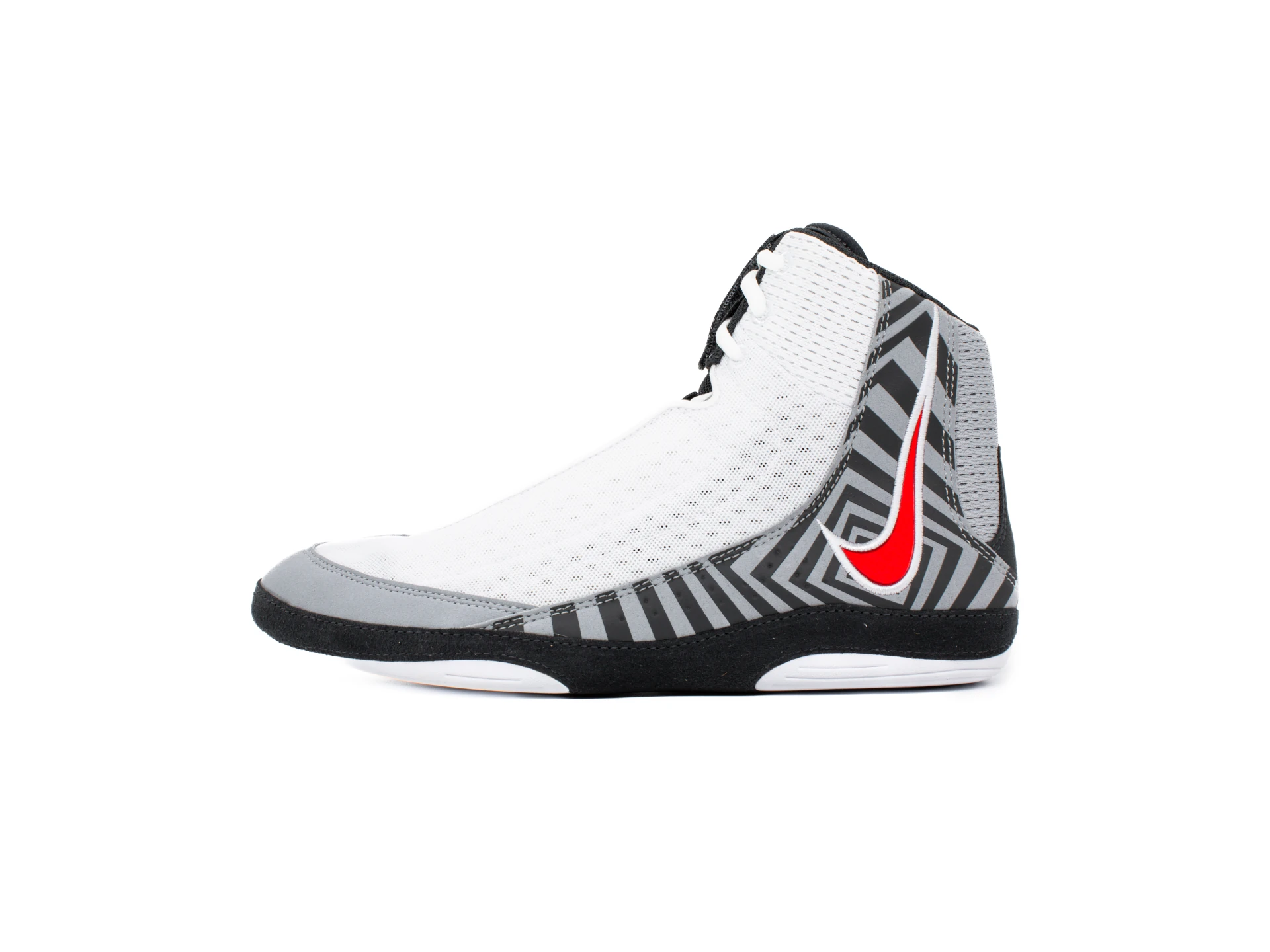 NIKE Inflict 4 SE Wrestling shoes – EU 40/US 7, white/university red-wolf grey-anthracite