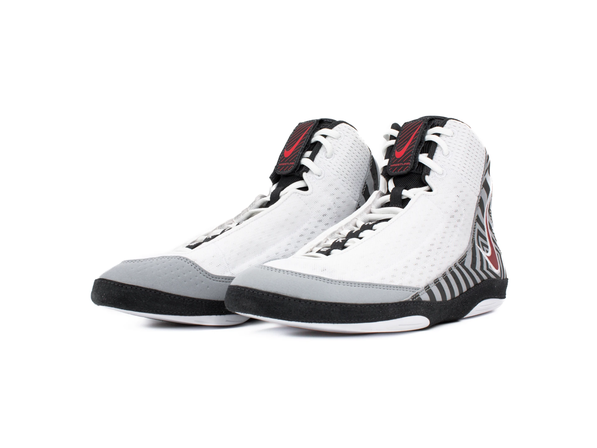 NIKE Inflict 4 SE Wrestling shoes – EU 40/US 7, white/university red-wolf grey-anthracite