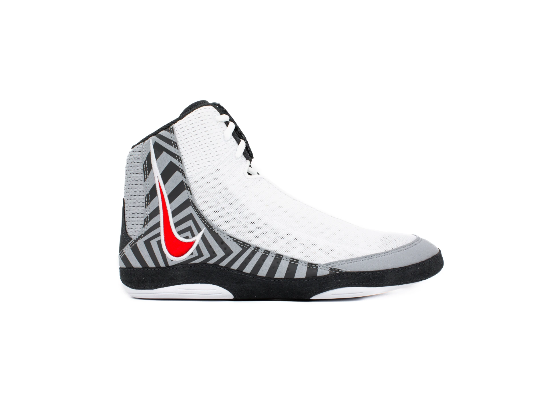NIKE Inflict 4 SE Wrestling shoes – EU 40/US 7, white/university red-wolf grey-anthracite
