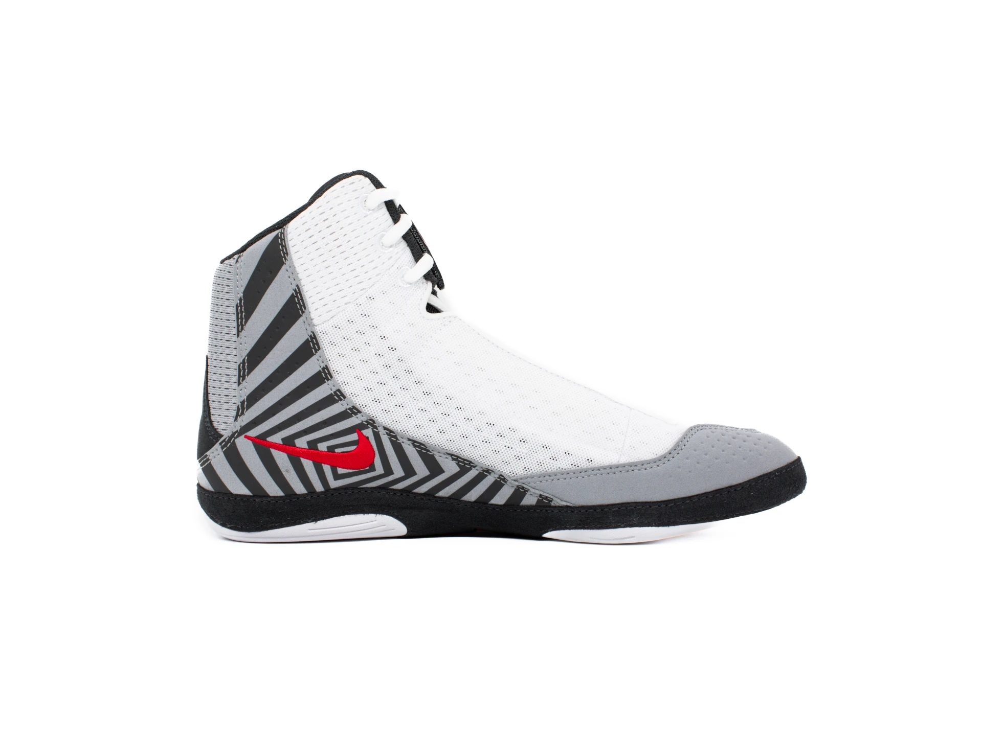 NIKE Inflict 4 SE Wrestling shoes – EU 40/US 7, white/university red-wolf grey-anthracite