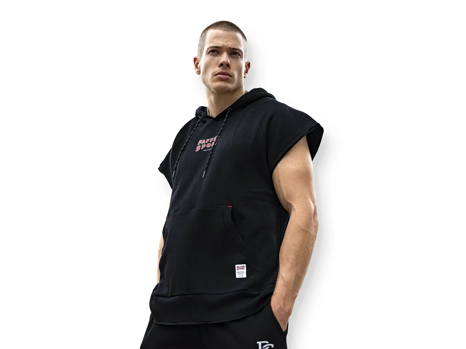 FIGHTER Hoodie – XXL, schwarz